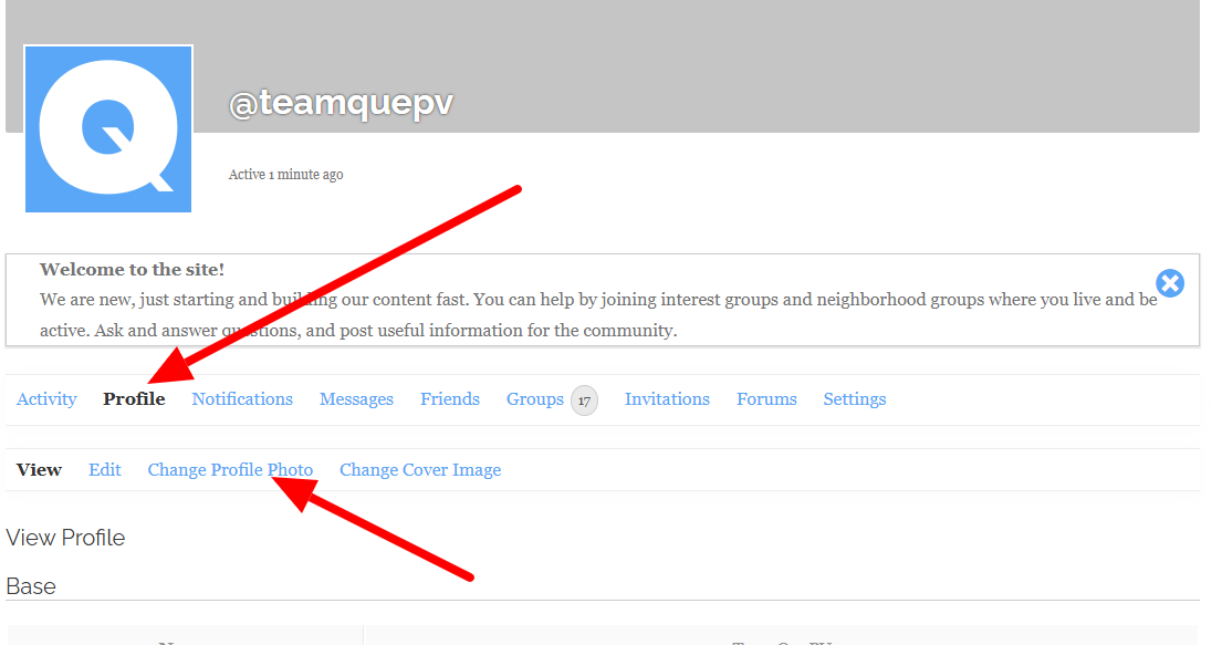 Change profile photo